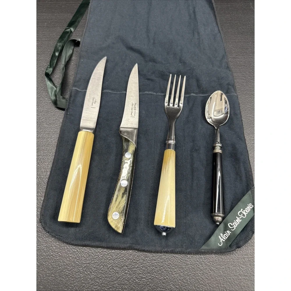 Alain Saint-Joanis Zen Olive Handled Flatware 4Piece Place Setting